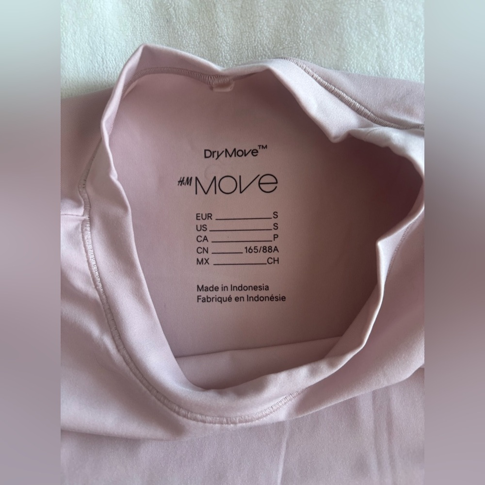 H&M Women's Pink Activewear Top Size S - Picture 2 of 4
